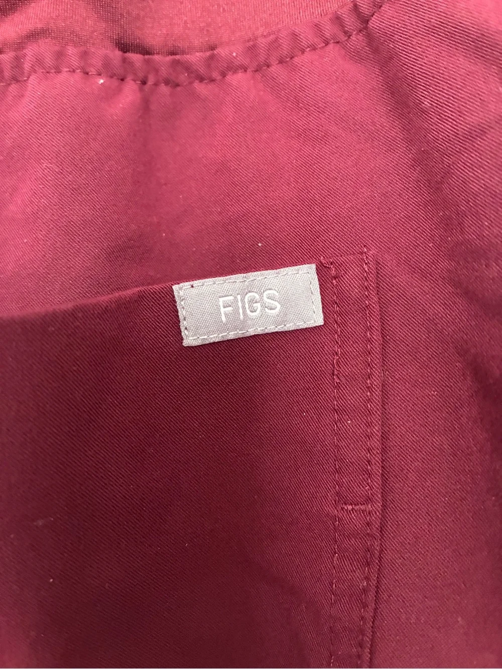 FIGS burgundy scrub pants